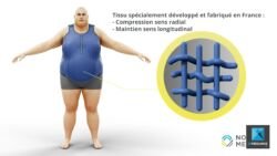 illustration médicale 3d produit ceinture abdominale - Novatex