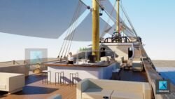image rendu 3d bateau galion