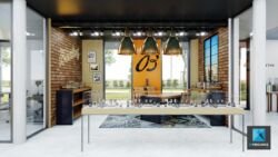 image rendu 3d boutique de luxe Breitling