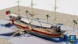 modélisation 3d bateau - modèle 3d