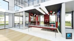 modélisation 3d magasin de luxe freelance tudor