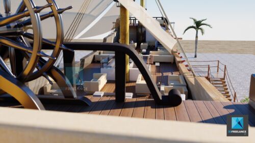 plan 3d bateau
