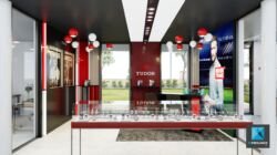 point de vente rendu 3d modélisation tudor