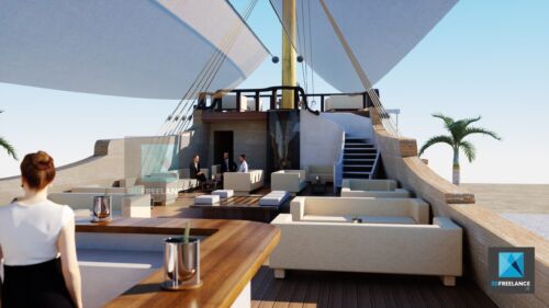 rough 3d bateau