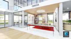créateur designer espace de vente Omega