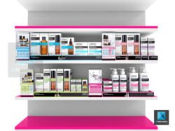 image 3d linéaire rayon rayonnage lierac - illustration - dessin - schémas - maquette