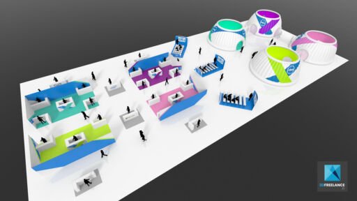 maquette 3d convention Dell maquettiste 3d