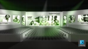 maquette 3d évènementiel forum - scénographie plénière