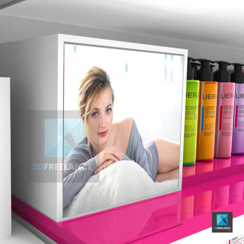 maquette 3d plv packaging produit lierac