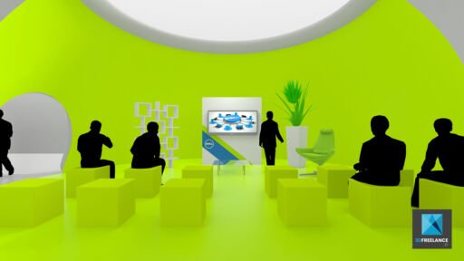maquettiste 3d évènementiel freelance dell