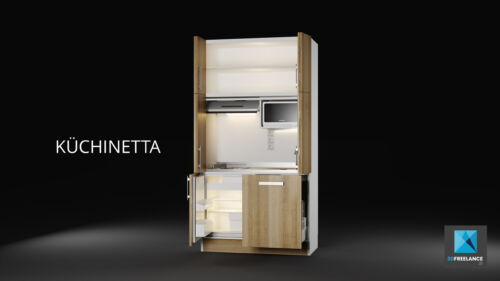 modélisation 3d kitchenette modèle 3d cuisine