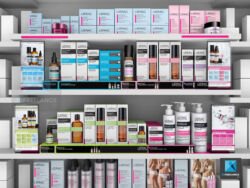 modélisation 3d linéaire rayon rayonnage Lierac