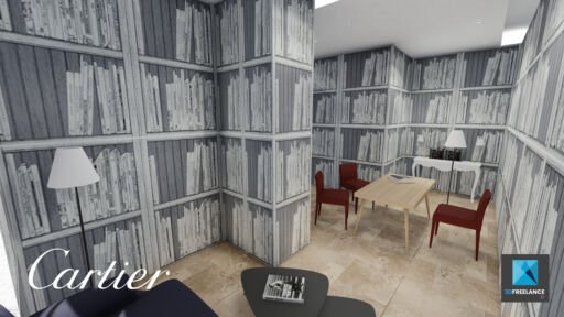perspective 3d showroom cartier