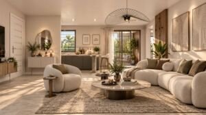 rendu 3d Guyane séjour immobilier