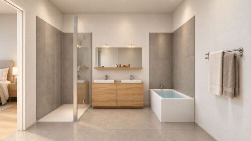 rendu 3d modélisation salle de bain Québec canada