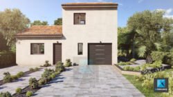 illustration 3d villa maison sud de la France Occitanie