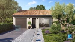 image 3d perspective villa sud de la France Occitanie
