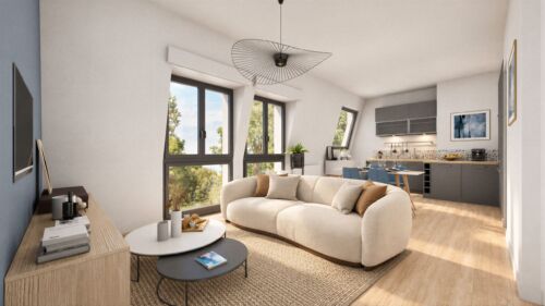 image 3d rendu 3d appartement Île-de-France freelance perspectiviste
