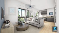 image 3d rendu 3d appartement Île-de-France freelance perspectiviste