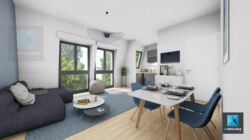 image 3d rendu 3d appartement région parisienne freelance
