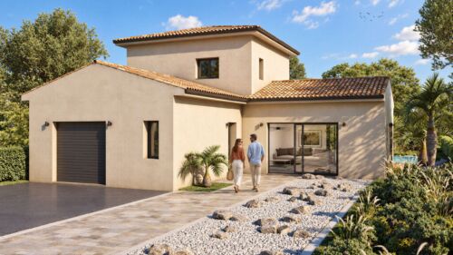 modélisation 3d villa maison sud de la France Occitanie