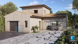 modélisation 3d villa maison sud de la France Occitanie