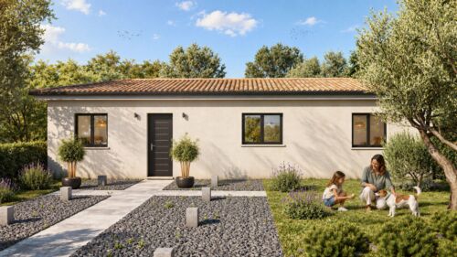 rendu 3d modélisation villa sud de la France Occitanie