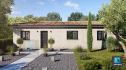 rendu 3d modélisation villa sud de la France Occitanie