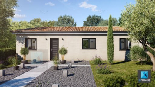 rendu 3d modélisation villa sud de la France Occitanie