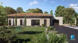 visualisation 3d villa maison sud de la France Occitanie freelance
