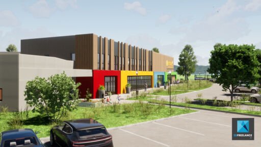 animation 3d centre commercial