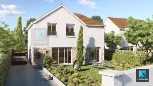 image 3d architecture immobilier maison Yvelines