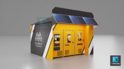 image 3d bungalow distributeur automatique