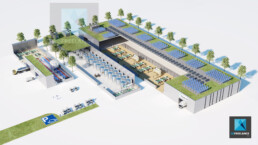modélisation 3d usine Equans écorché axonométrie - plan 3D usine