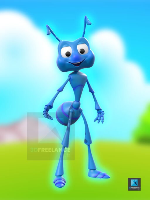 illustration 3d fourmi personnage freelance