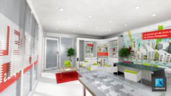 image 3d bulle de vente modélisation rendu 3d