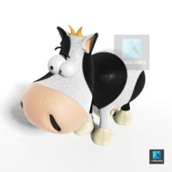 mascotte vache en 3d image cartoon
