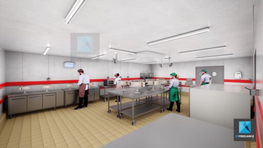 visualisation 3d cuisine restauration collective