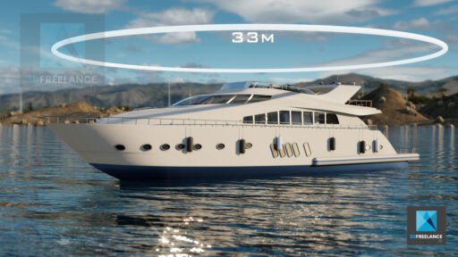 maquette 3d bateau yacht