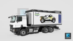 modélisation 3d camion d'assistance