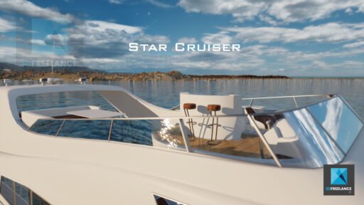 rendu 3d bateau yacht