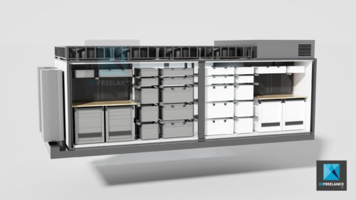 visualisation 3d camion d'assistance