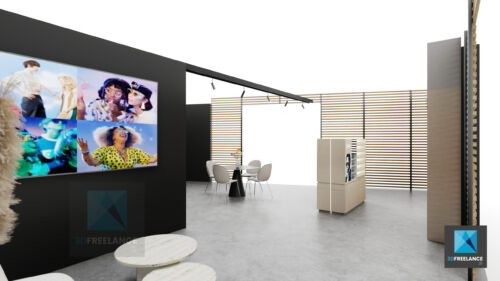 visualisation 3d stand luxe
