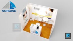 conception mini stand modulaire médical Norgine