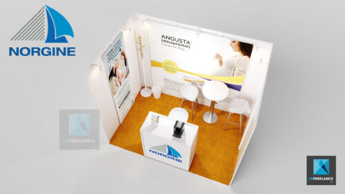 conception mini stand modulaire médical Norgine