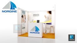 image 3d mini stand modulaire médical Norgine