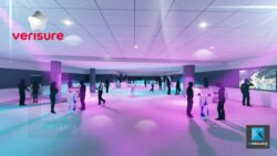dessin 3d évènementiel stade de France Verisure espace restauration