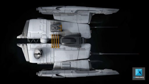 dessin 3d vaisseau spatial