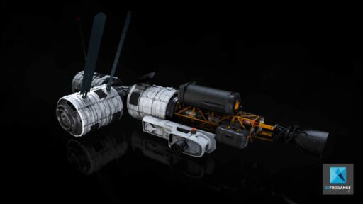 illustration 3d vaisseau spatial