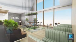 image 3d entreprise business lounge